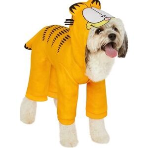 NEW Rubies Garfield Large Breed Dog Costume Hooded‎ Jumpsuit Halloween